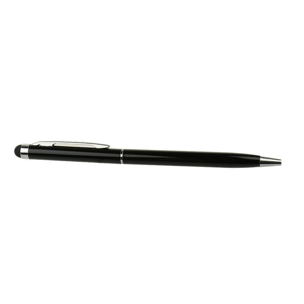 2Pcs 2in1 Ballpoint Pen Fine Touch Screen Tip Stylus Pen Capacitive Touch Screen
