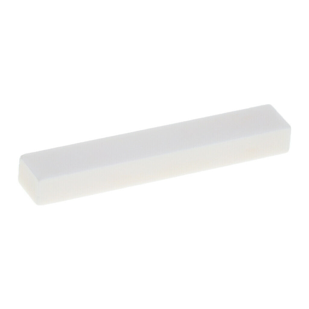 Classical Guitar Uncarved Bone Bridge Nut Guitar Instruments Parts White