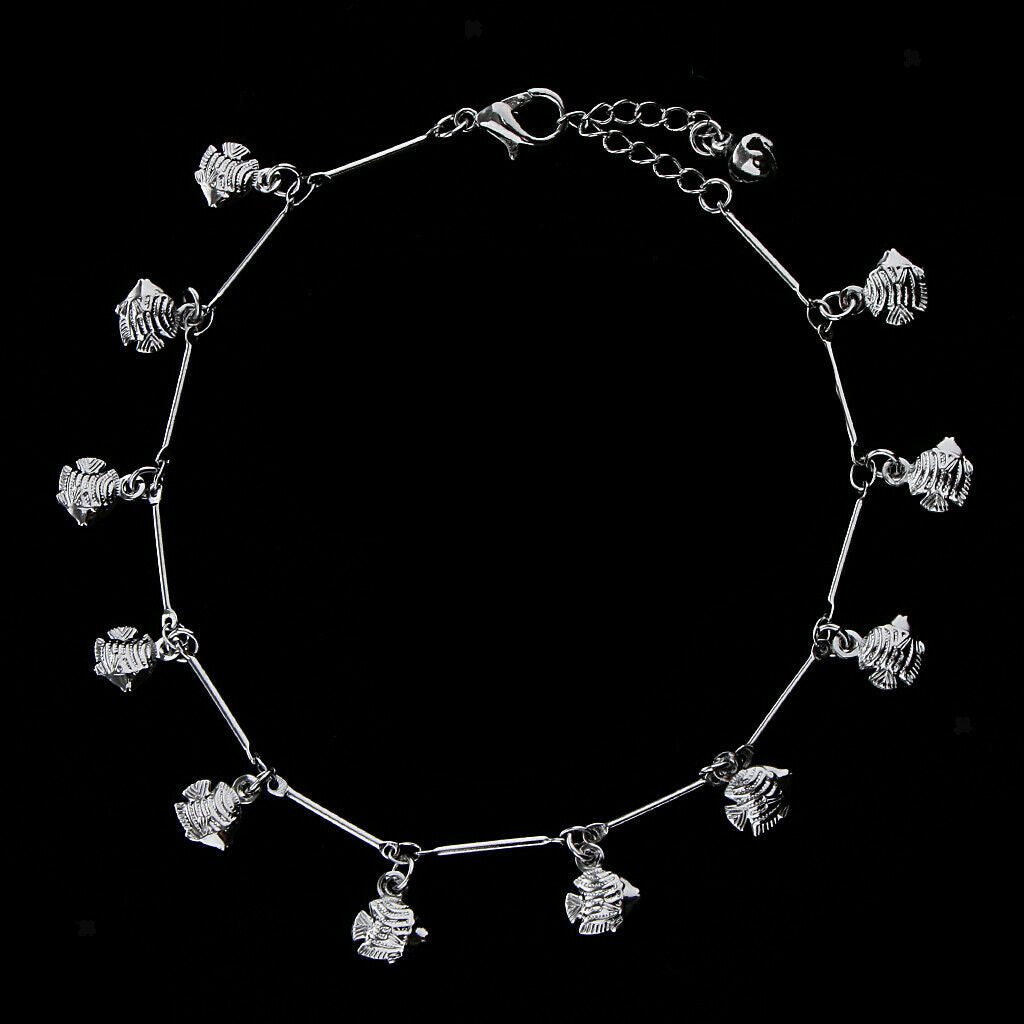 Fashion Flatfish Metal Jingle Bell Anklet Ankle Bracelet Jewelry Foot Chain