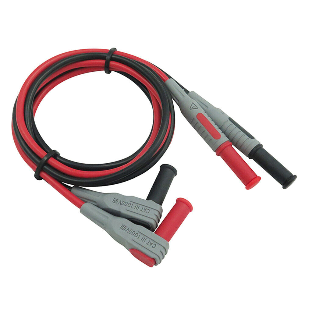 P1033 100 cm silicone high voltage dual 4 mm banana plug test lead