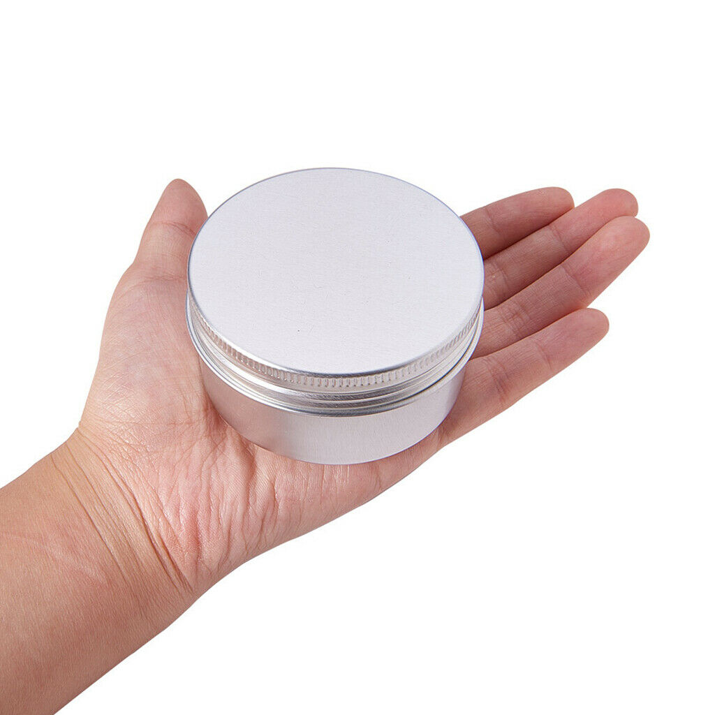Aluminium Tin Jars, 20x 80ml Runde Aluminium Tin Cosmetic Container with Lid
