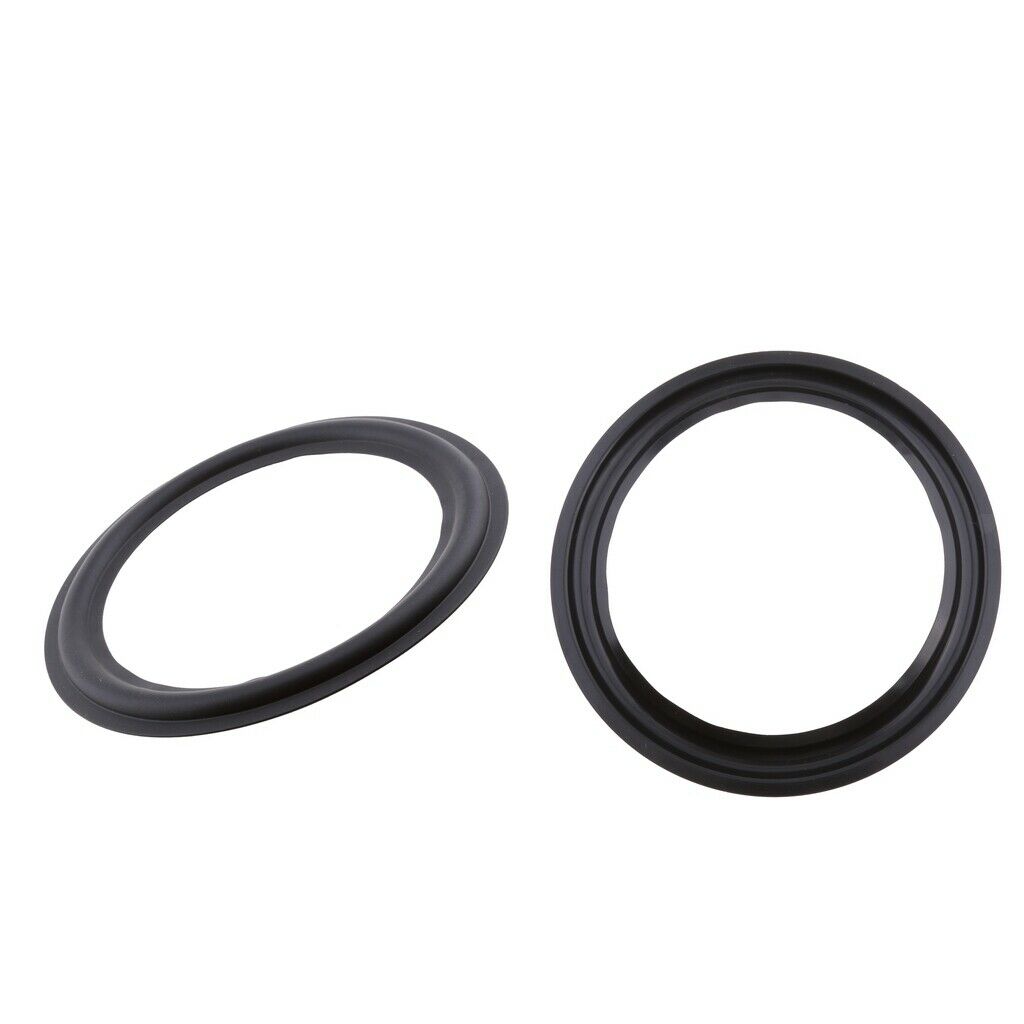 Prettyia 2x 10" 245mm Speaker Surround Rubber Woofer Edge Audio Replacement