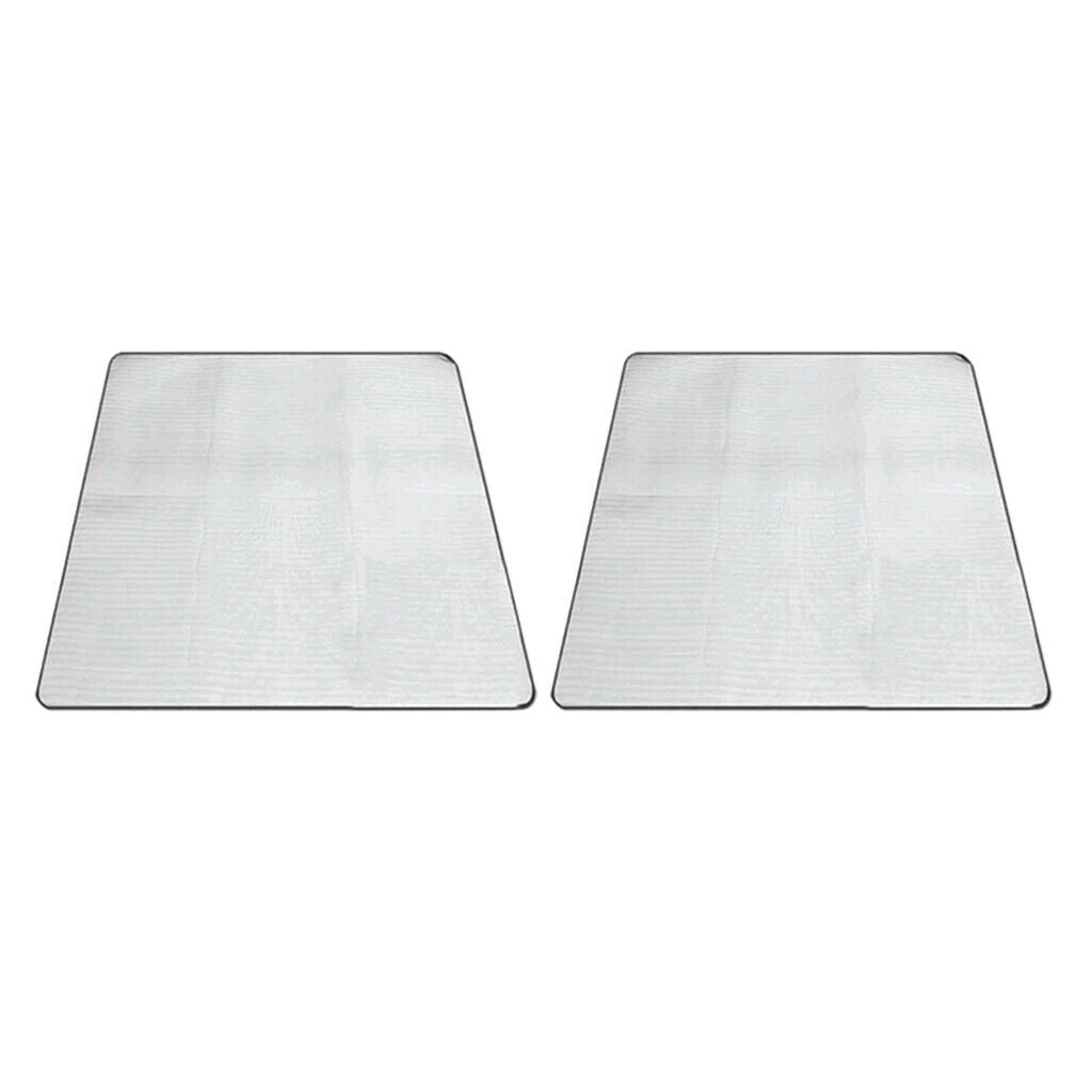 2pc 2-sided Aluminum Foil Sleeping Mattress Mat Outdoor Camping Picnic Blanket