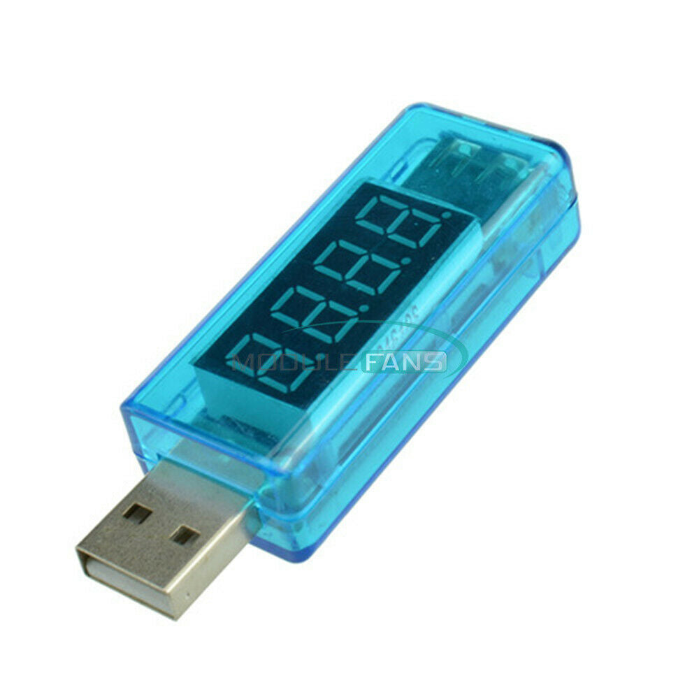 0.4inch LED 4-Digit Red Display USB Power Charger Voltage Current Tester