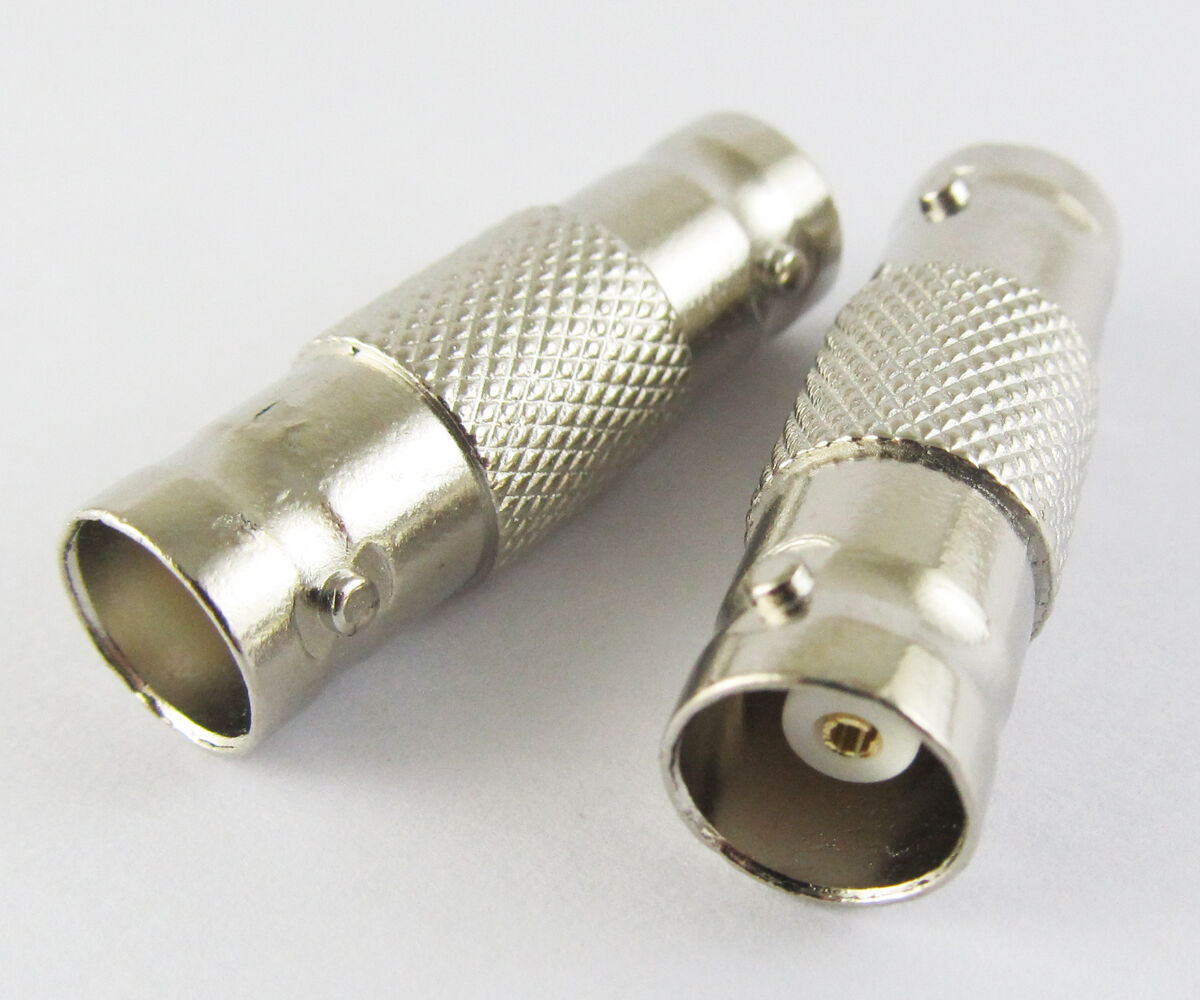 10pcs BNC Female To BNC Female RF Adapter connectors Nickel NEW