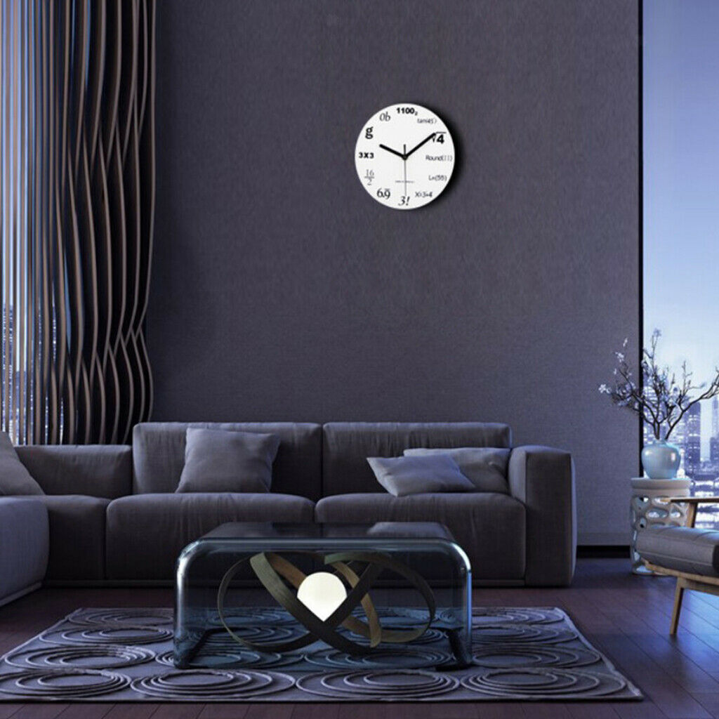 Equation Quartz "No Tick" Wall Clock High Quality Kitchens Office Clocks