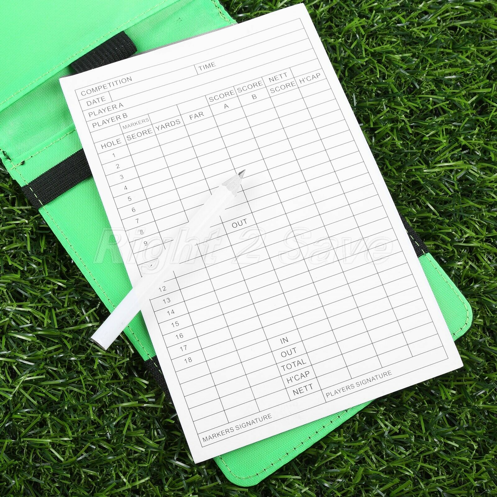 Golf Score Card Holder Creative Golf Score Card Holder With PU Holder Portable