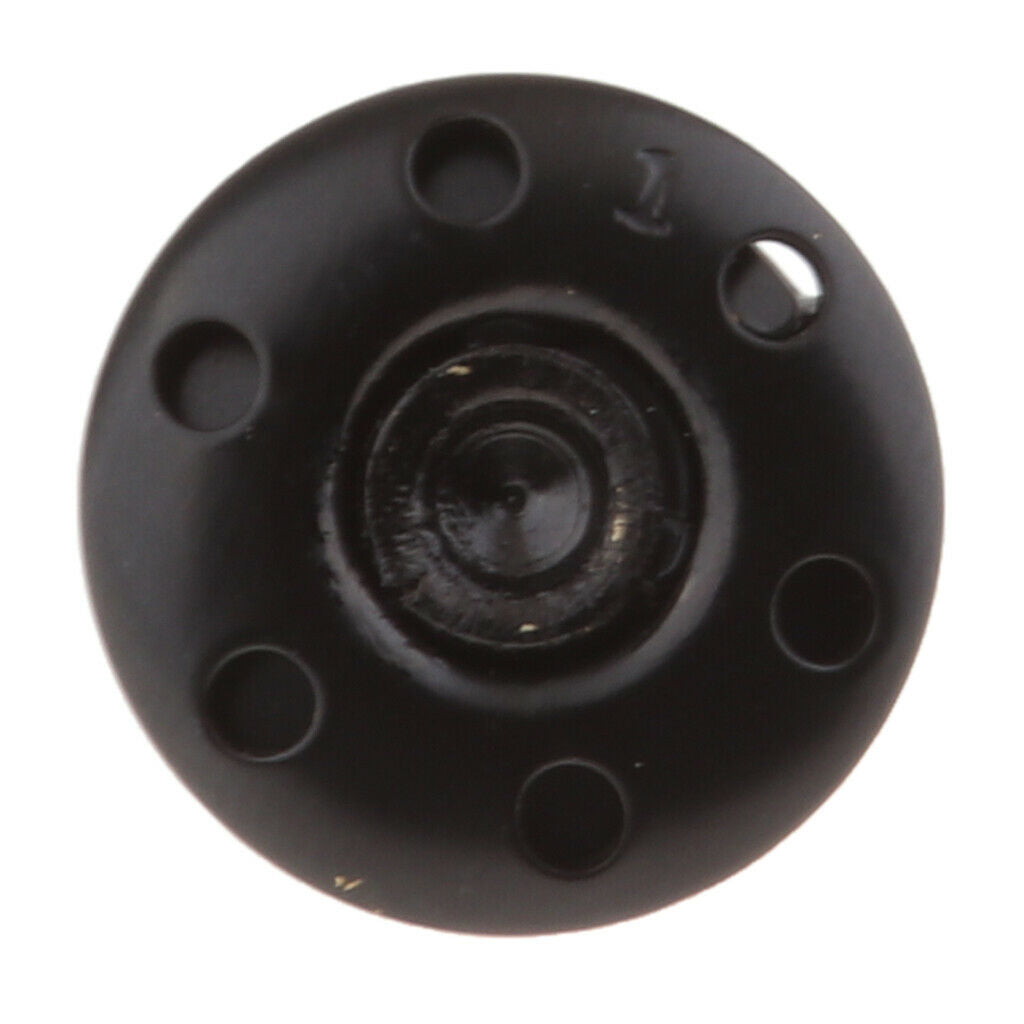 Boat Canvas Snaps Button Fastener Cap,  3/8" Diameter, Black Chrome