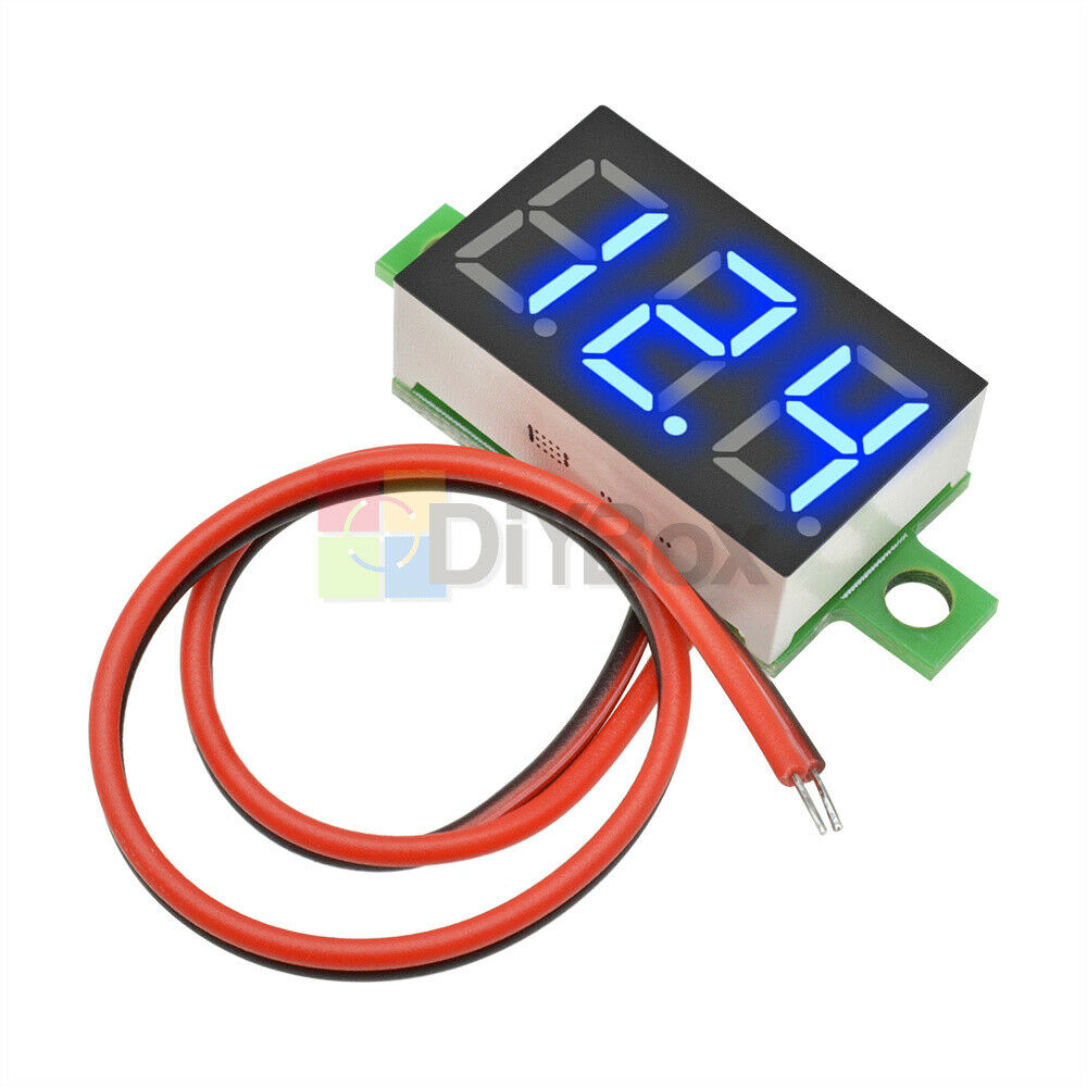 0.36'' inch LED DC4.7-30V Blue Voltage Meter Display Digital Voltmeter 2 Wire