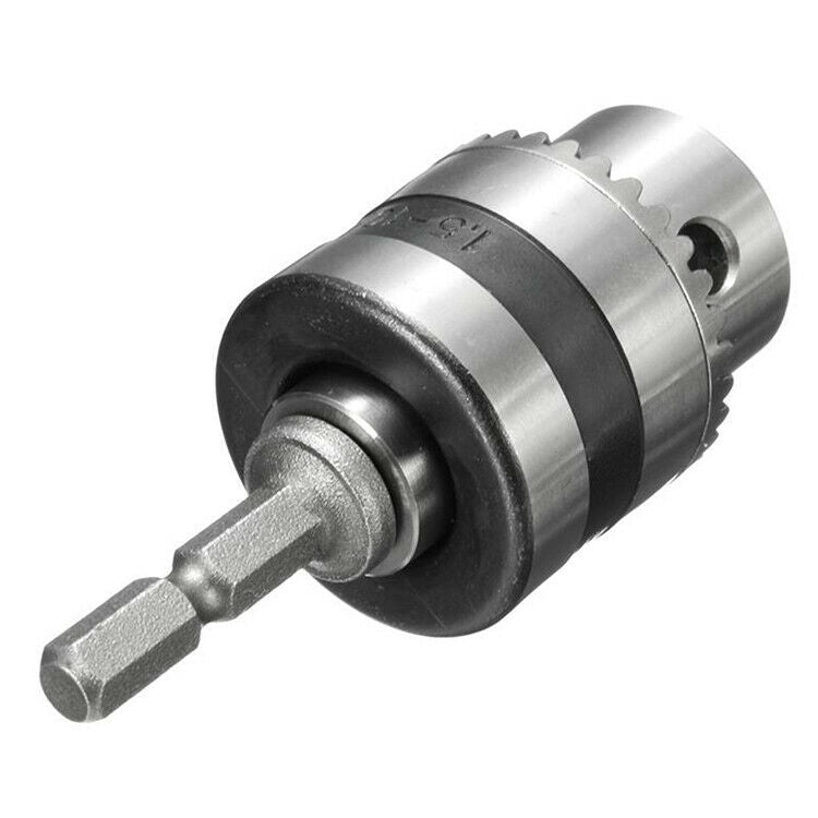 Electric Drill Chuck 1.5-10MM Thread 3/8-24UNF 1/4 Square Head Adapter Tool