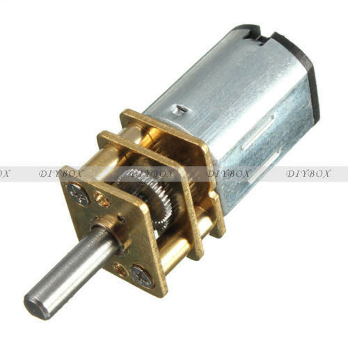 2PCS DC 6V 30RPM Micro Speed Reduction Gear Motor with Metal Gearbox Wheel N20