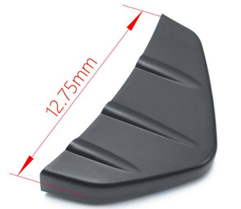 4pcs Black Universal Car Rear Bumper Lip Diffuser Shark Fins Splitter Spoiler