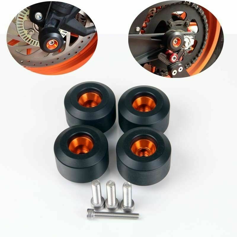 For KTM DUKE200/390 13-18 Rear & Front Wheel Frame Slider Crash Pads Protection