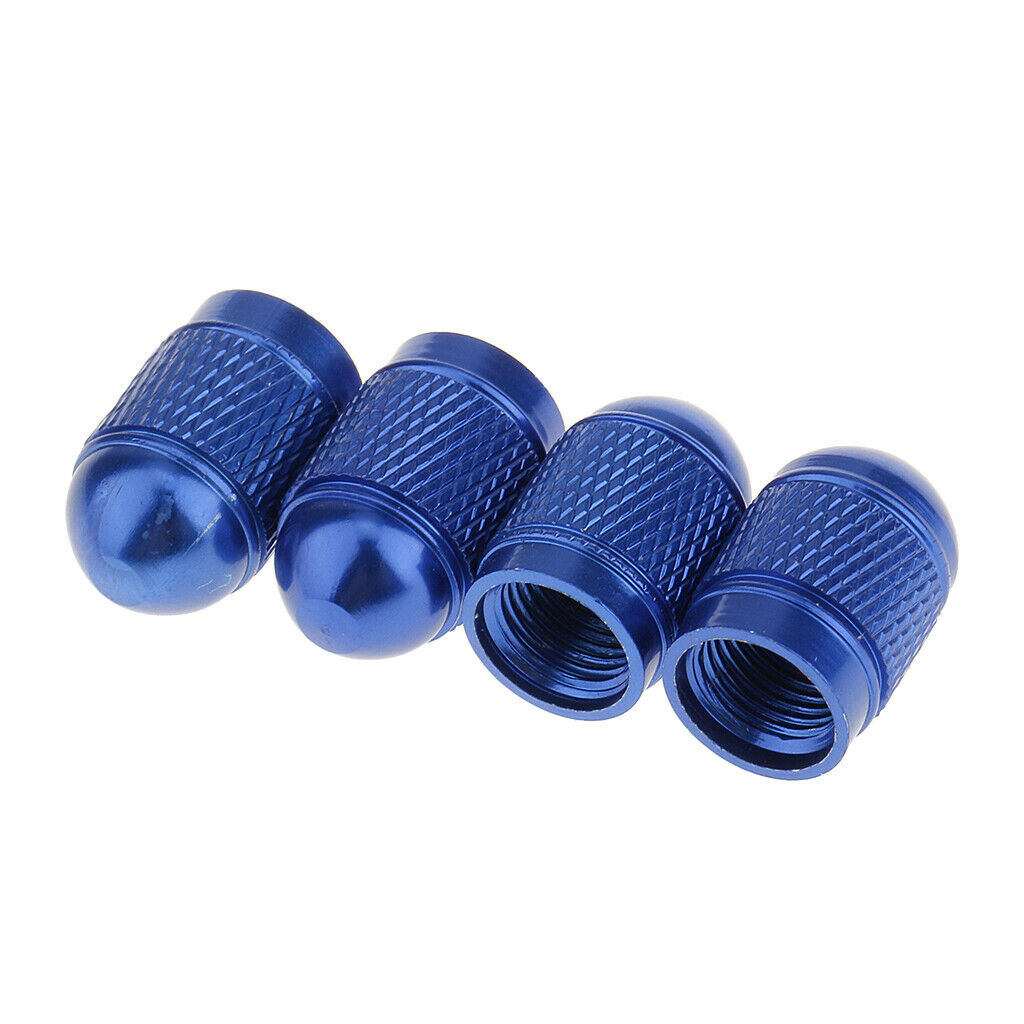 12 Pieces Bullet Style Rim Valve/Wheel Air Port Cover Stems (Red+Black+Blue)