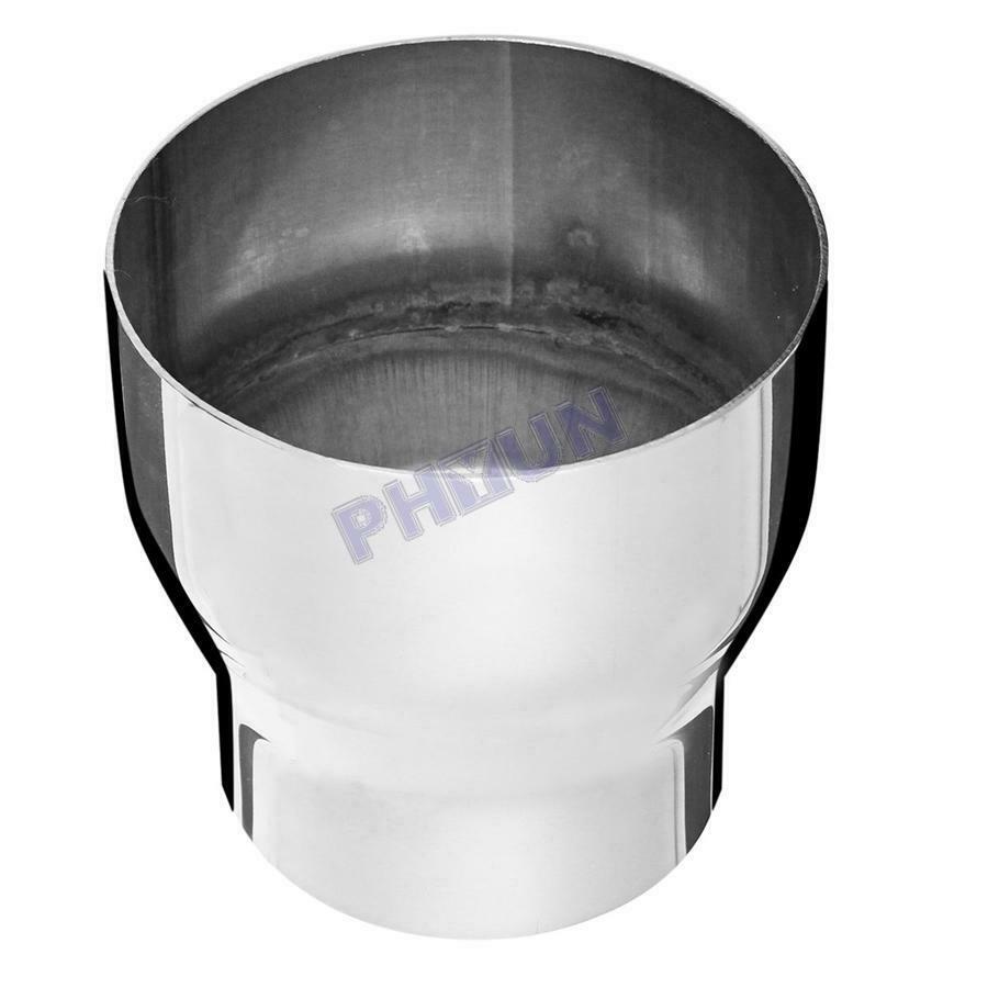 3" ID to 4" OD Car Exhaust Pipe Adapter Connector Premium Chrome Stainless Steel