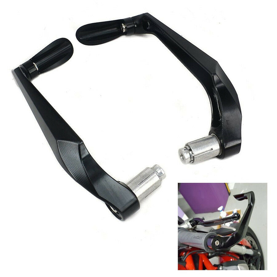 Pair CNC Brake Clutch Lever Protect Guard Bar Ends for Universal 7/8" Handlebar