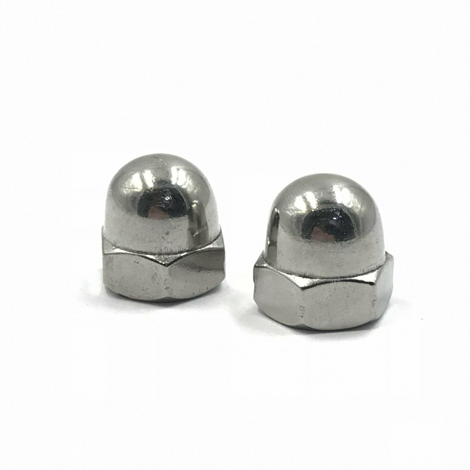 New 12Pcs M8 x 1.25 Stainless Steel Acorn Hex Nut Right Hand Thread [M1]