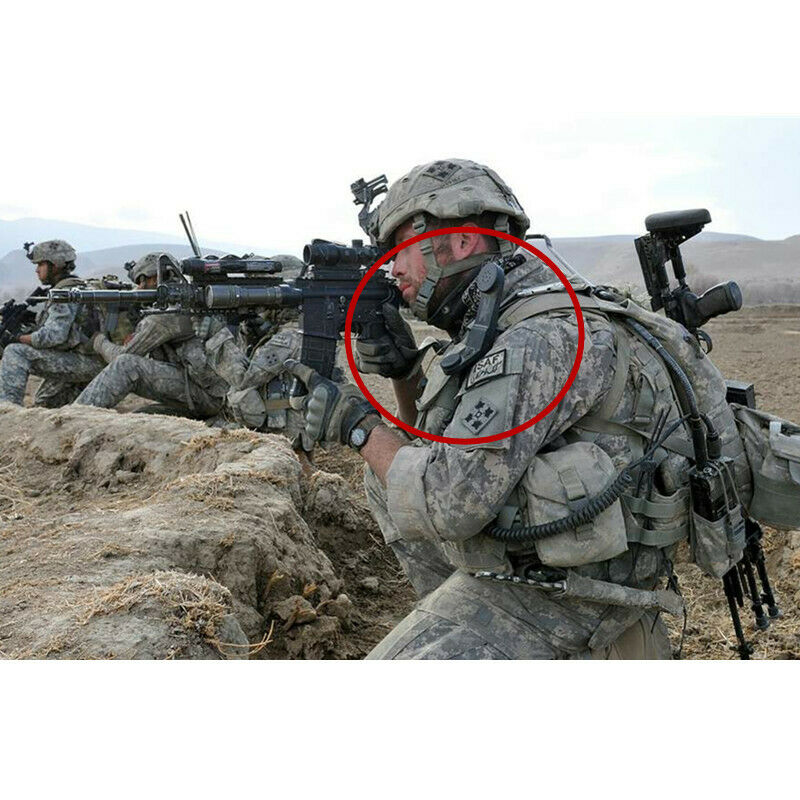 H250 Military Handheld Speaker Shoulder Microphone PTT for Radio Walkie Talkie