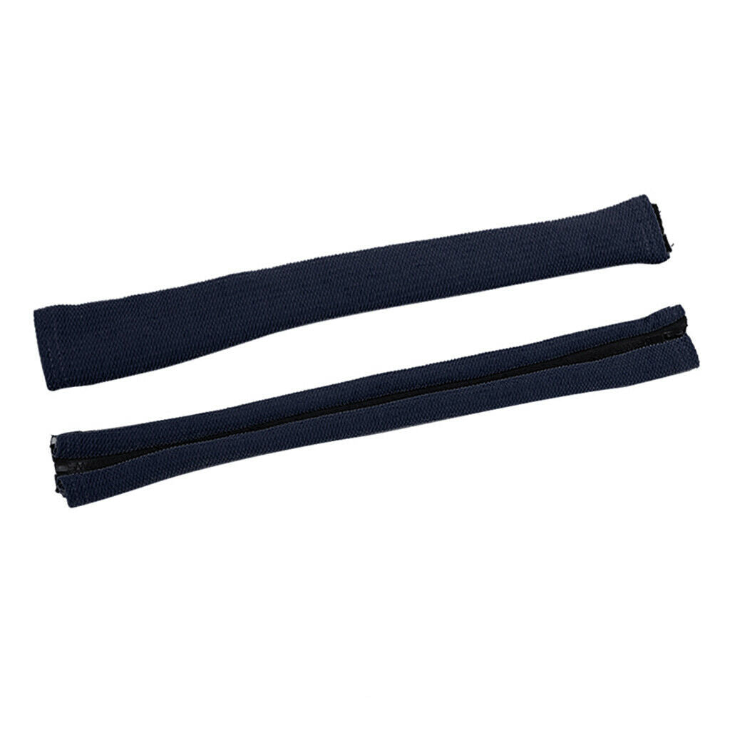 2pcs Non-slip Stretch Furniture Chair Armrest Cover Protector dark blue
