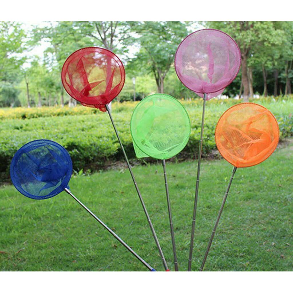 3Pcs Kid Telescopic Butterfly Fishing Net Extendable 85cm for Catching Fish