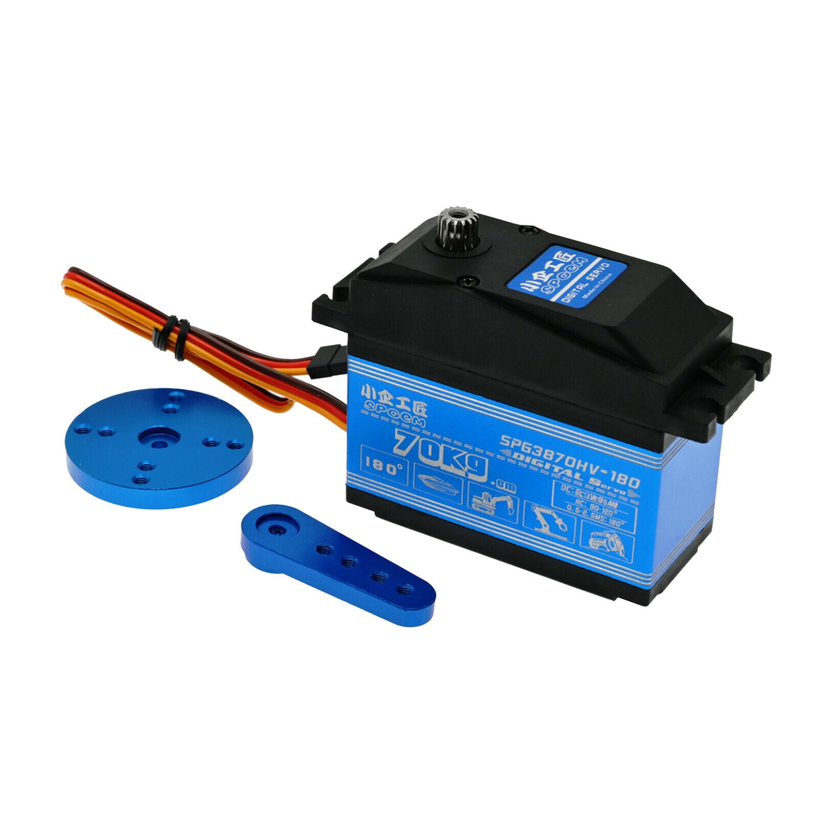 SPG3870HV-180W 70kg Digital Servo for RC Crawler Car Fixed-wing Aircraft