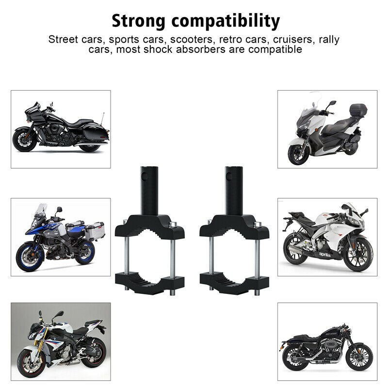 2PCS Motorcycle Bike LED Headlight Bracket Fog Light Lamp Extension Frame Holder