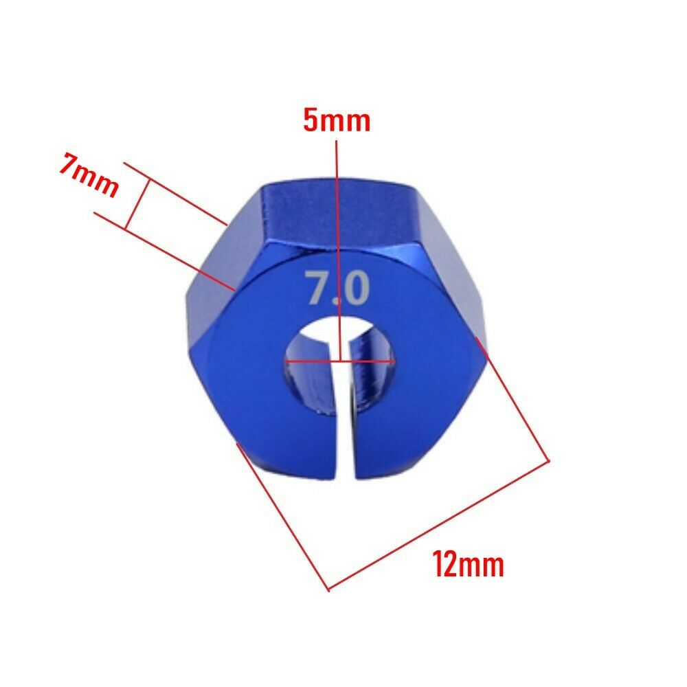 12mm Hex Wheel Hub Adapter Lock Nut Cross Wrench for Traxxas 1/10 Slash Rustler