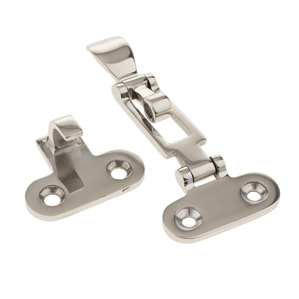 Boat Locker Hatch Anti-Rattle Latch Fastener Clamp 4-3/8 Stainless Steel