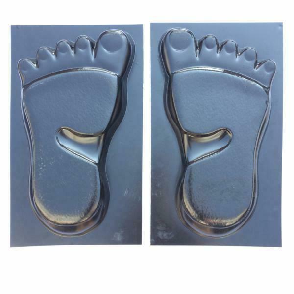2 Pieces Simulated Foot Print Stepping Stone Garden Paving Mould - For Garden