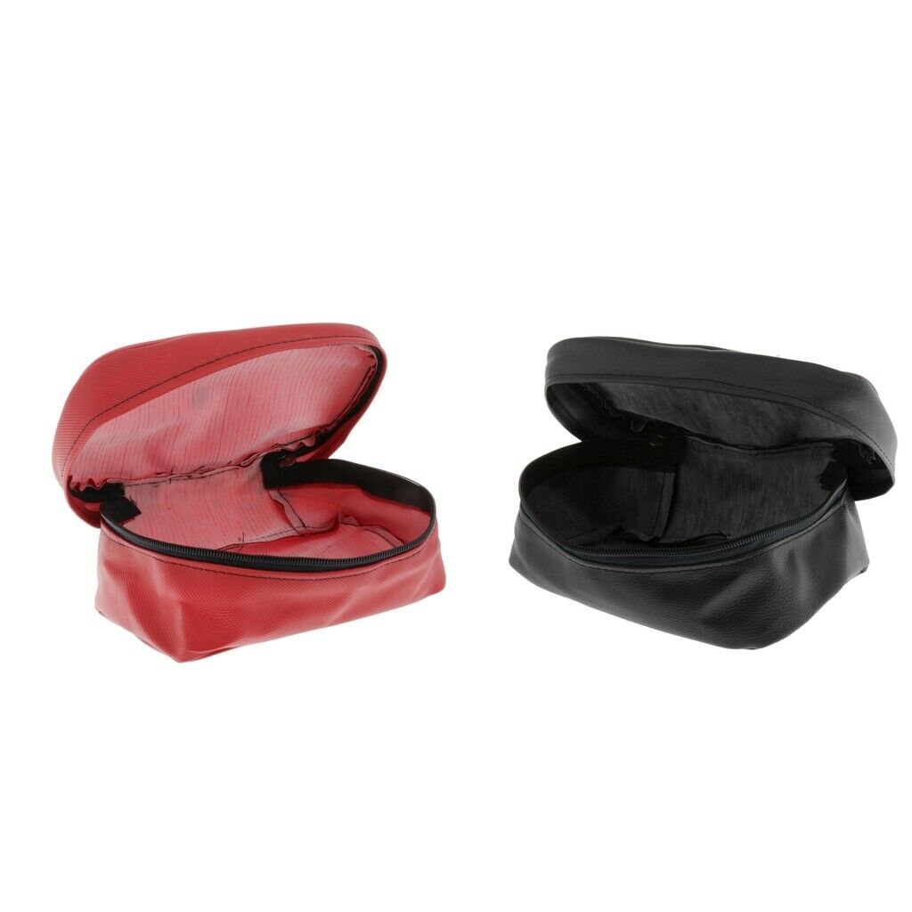 2pcs Black+Red Motorcycle Rear Tail Seat Saddle Waterproof Sport Bag Storage