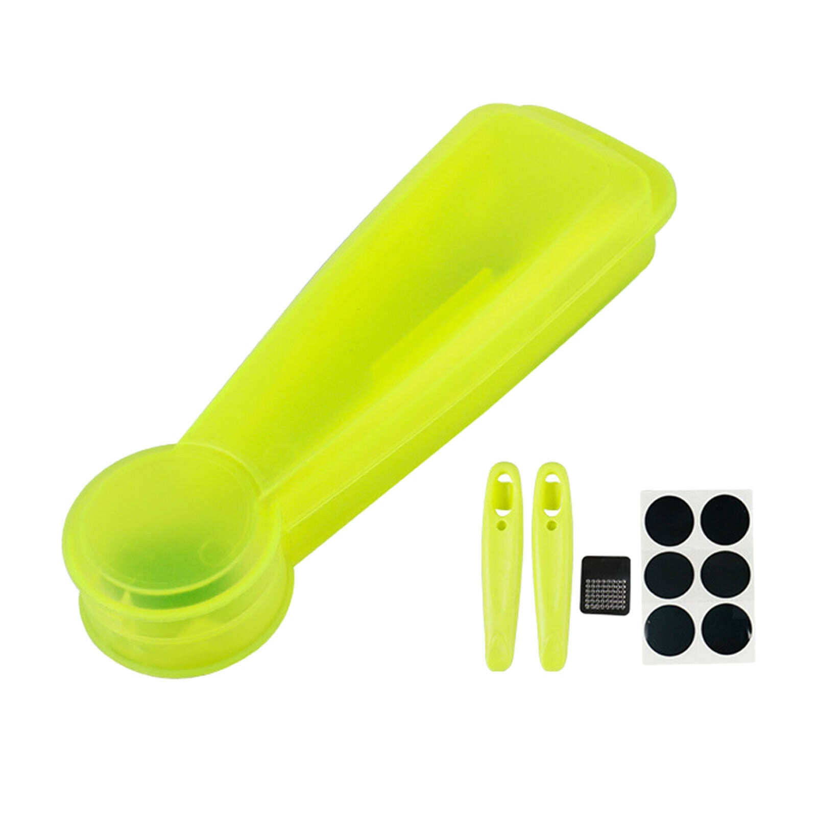 Bike Inner Tube Tire Patch Repair Kit Pre Glued Patches Lever Tool Set