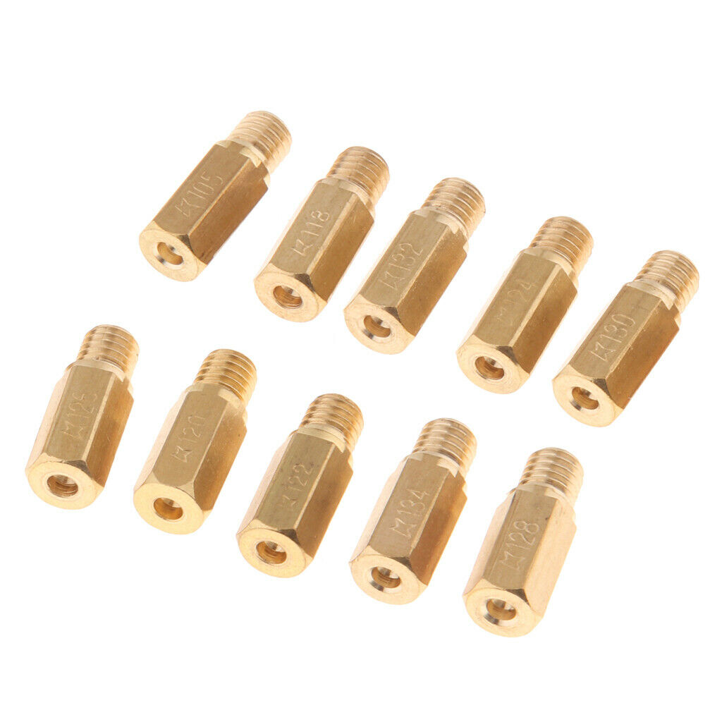10x Carburetor Main Jet 105 118 120 122 124 Kit for   OKO CVK KOSO PWK