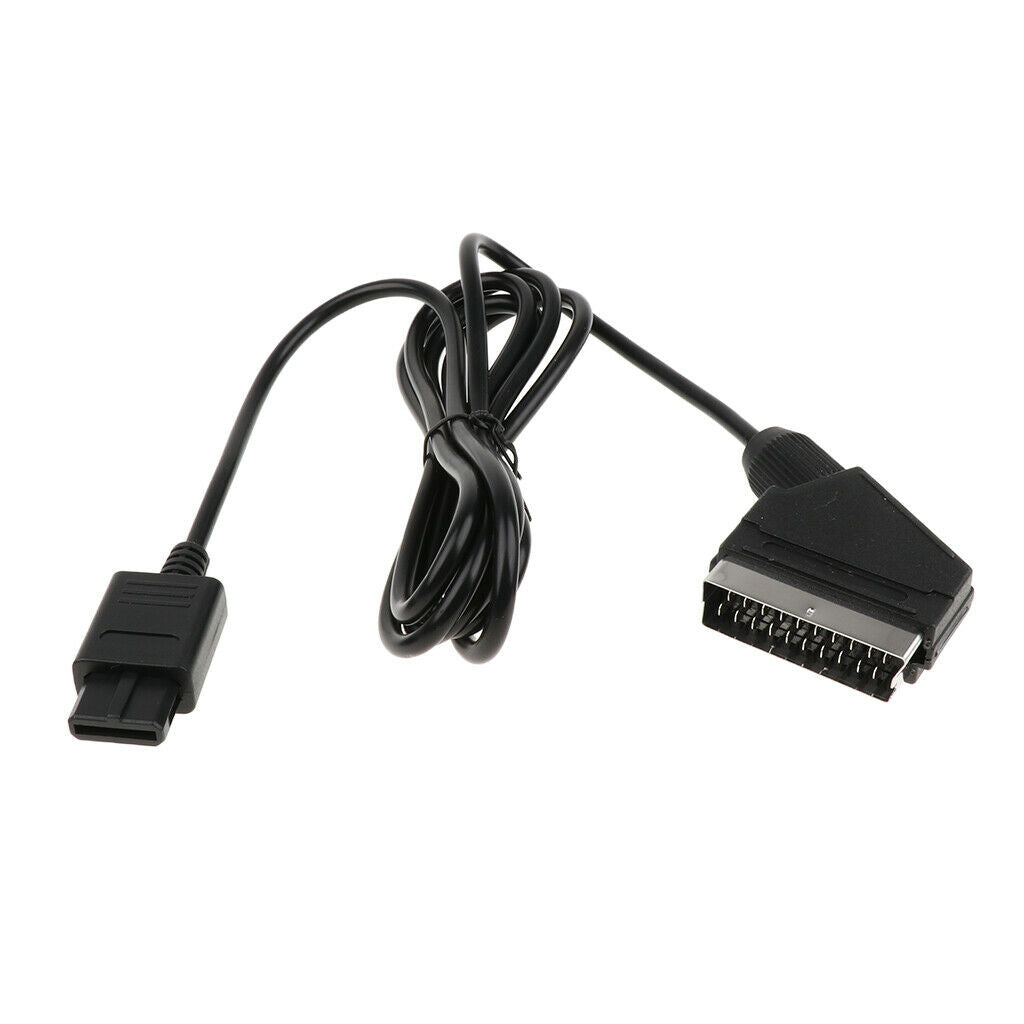 1.8m RGB Scart cable connection for GameCube N64 SNES console