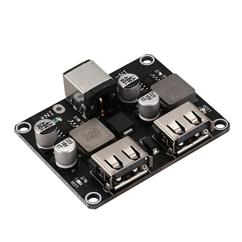2 Channel Usb Qc3.0 Qc2.0 Dc-Dc Buck Converter Charging  Module 6-32V 9V 12V 2Z2