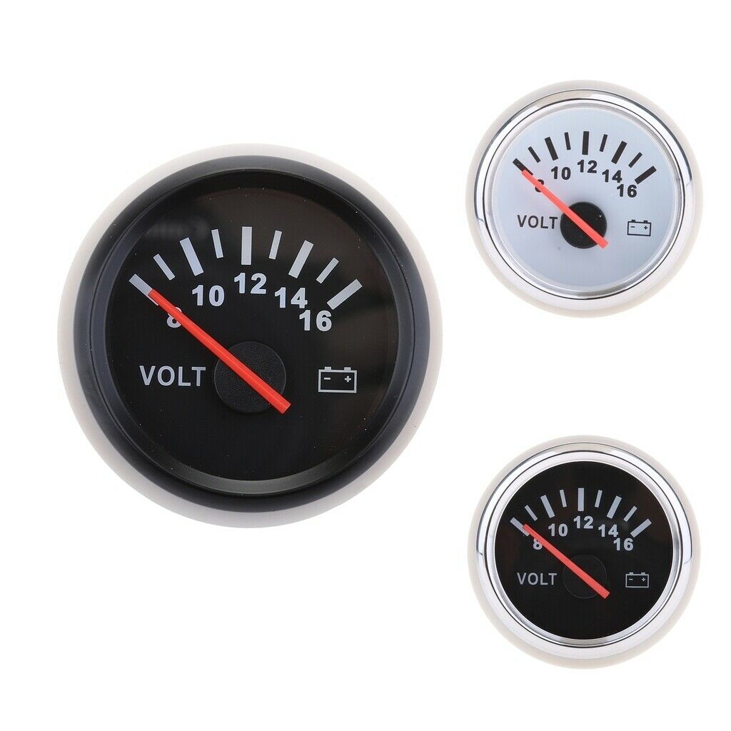 9-32V Marine Boat Battery Electrical Car Truck Voltmeter Gauge 52mm/2" N1