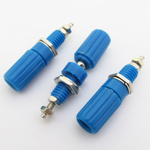10pcs Blue Binding Post Speaker Amplfier 4mm Banana Jack