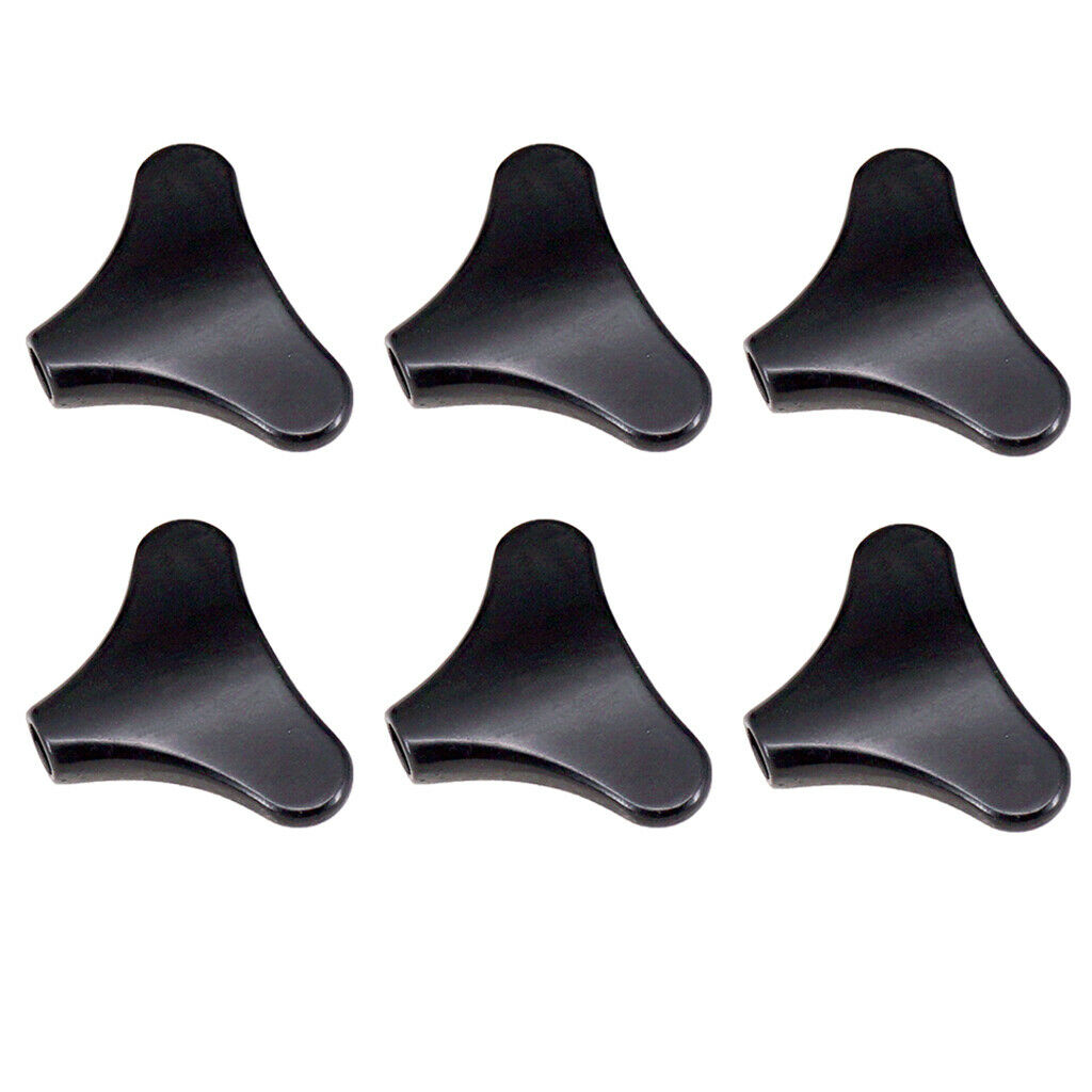 6Pcs Guitar Tuning Peg Button Machine Heads Acoustic Guitar Accessory Black