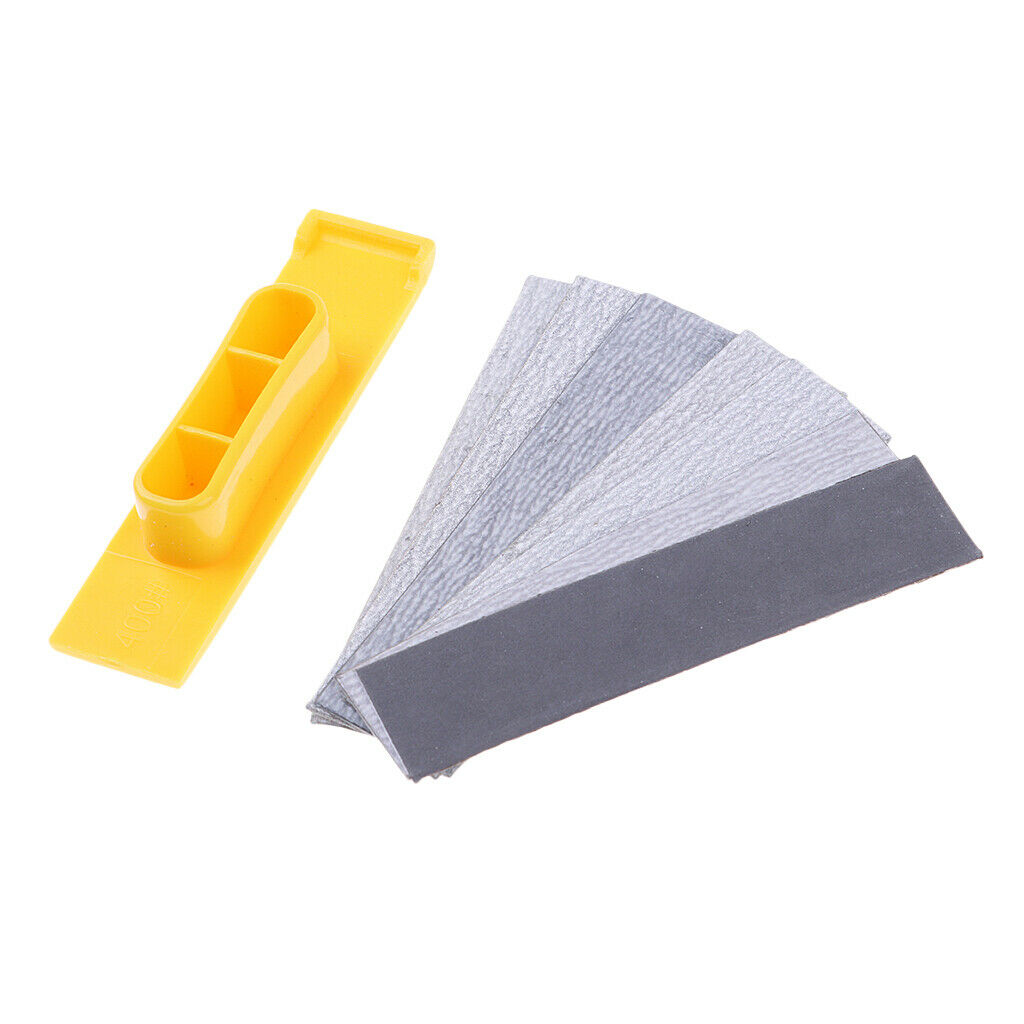Hobby Polishing Sander w/ 400-2500 Grit Sandpapers for Plane Gundam DIY New
