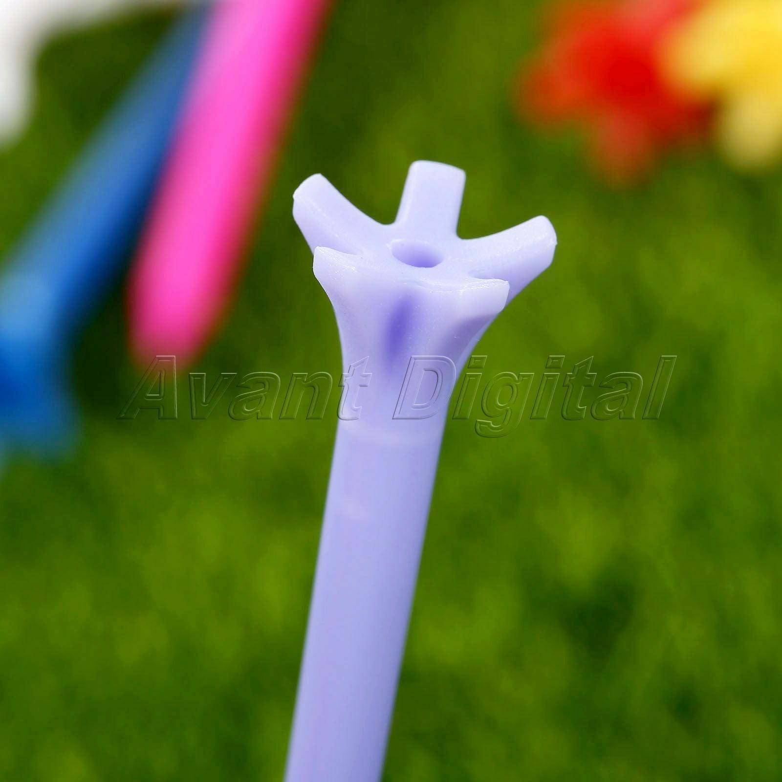 100Pcs New Frictionless Golf Tees 5 Prong Sports Golfing Accessories Multicolor