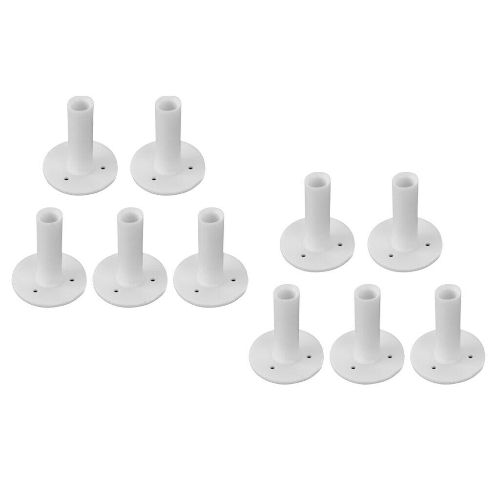 10pcs Rubber Golf Tees Golf Mat Tee Holder Ball Nail White Practice Tool Gift