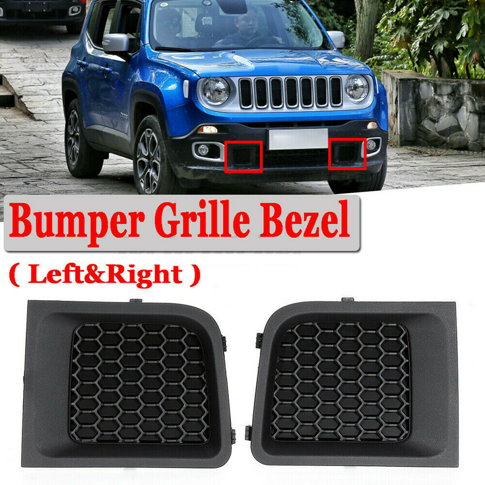For Jeep Renegade 15-17 Front Grill Bezel Cover Car Front Bumper Lower Grille