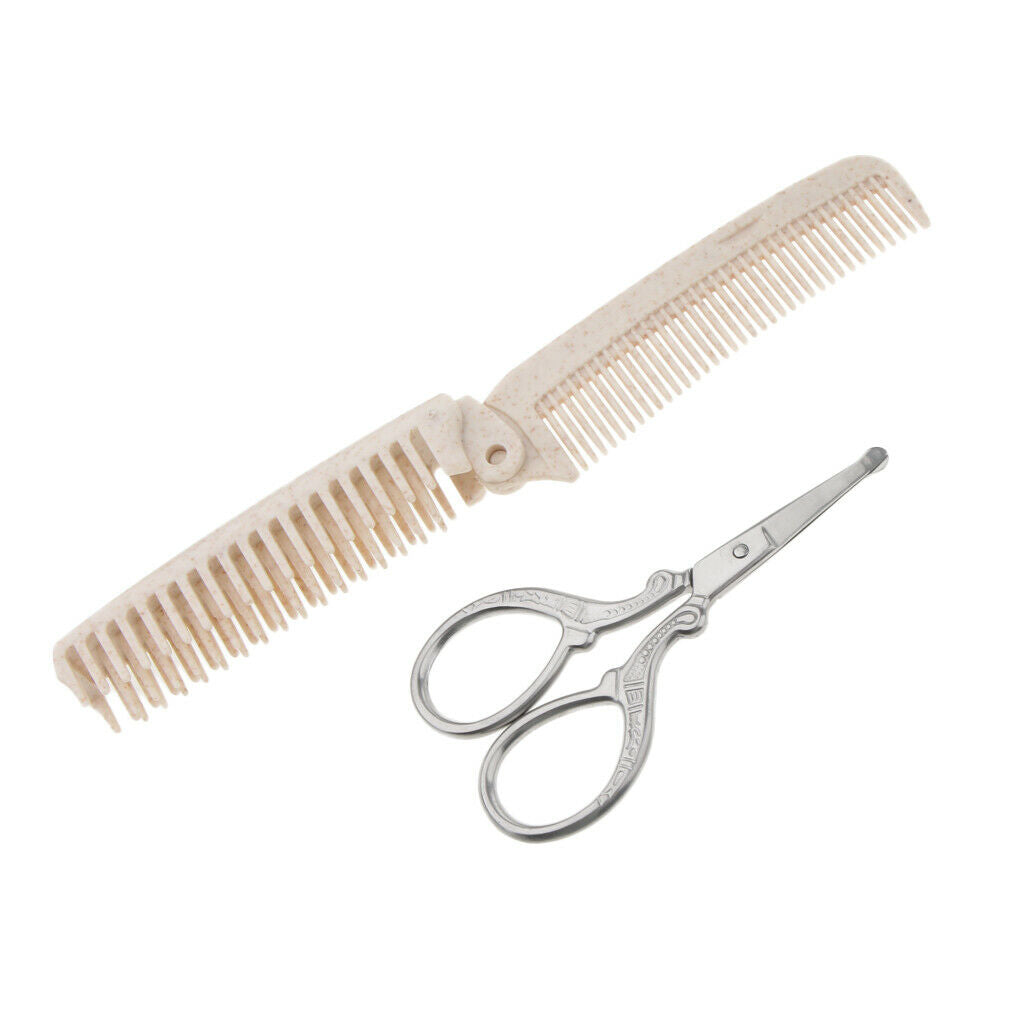 2pcs/set Professional Hair Styling Hair Comb Hair Cutting Scissors Tools Kit #5