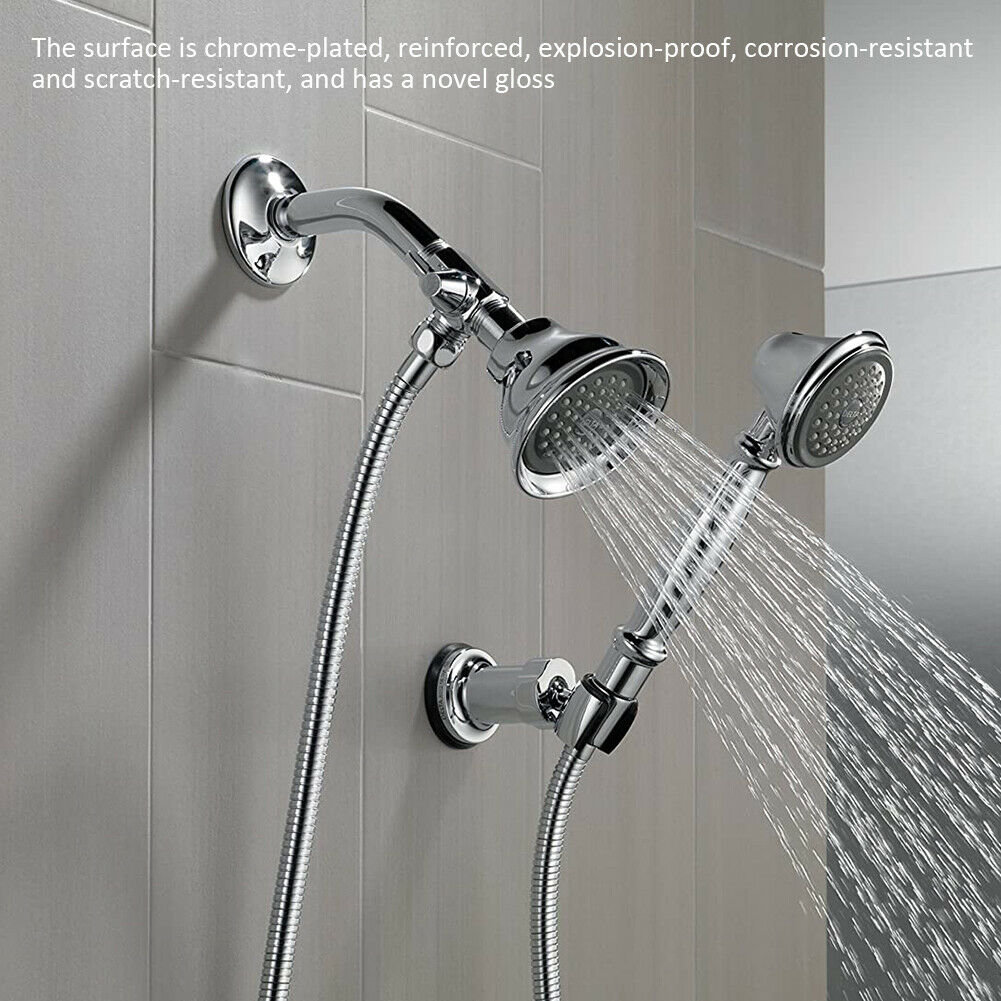 Brass G1/2 3-Way Shower Arm Diverter Valve Chrome Plated for Hand Shower @