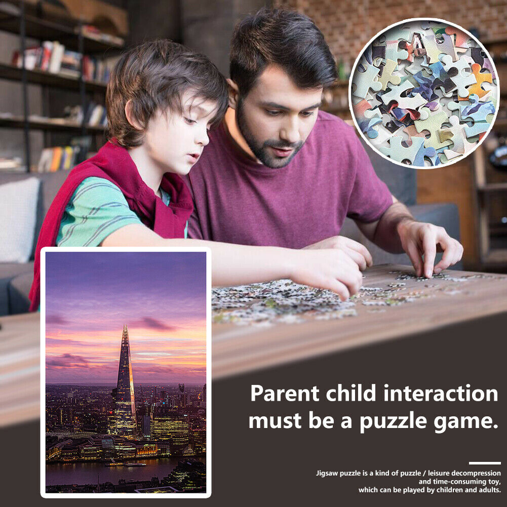 1000pcs DIY River Tall Building Puzzle Educational Learning Assembling Toys @