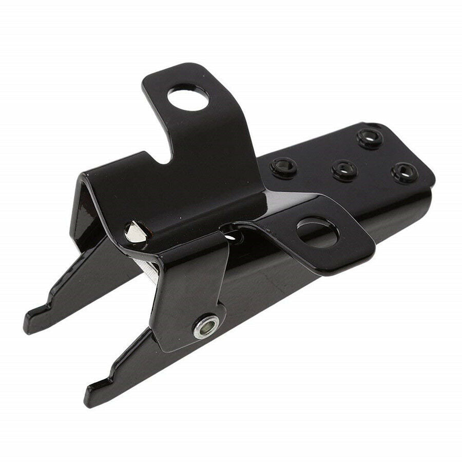 2x Black Aluminum Motorcycle Foot Peg Rear Pedal Footrest 25-28mm Universal