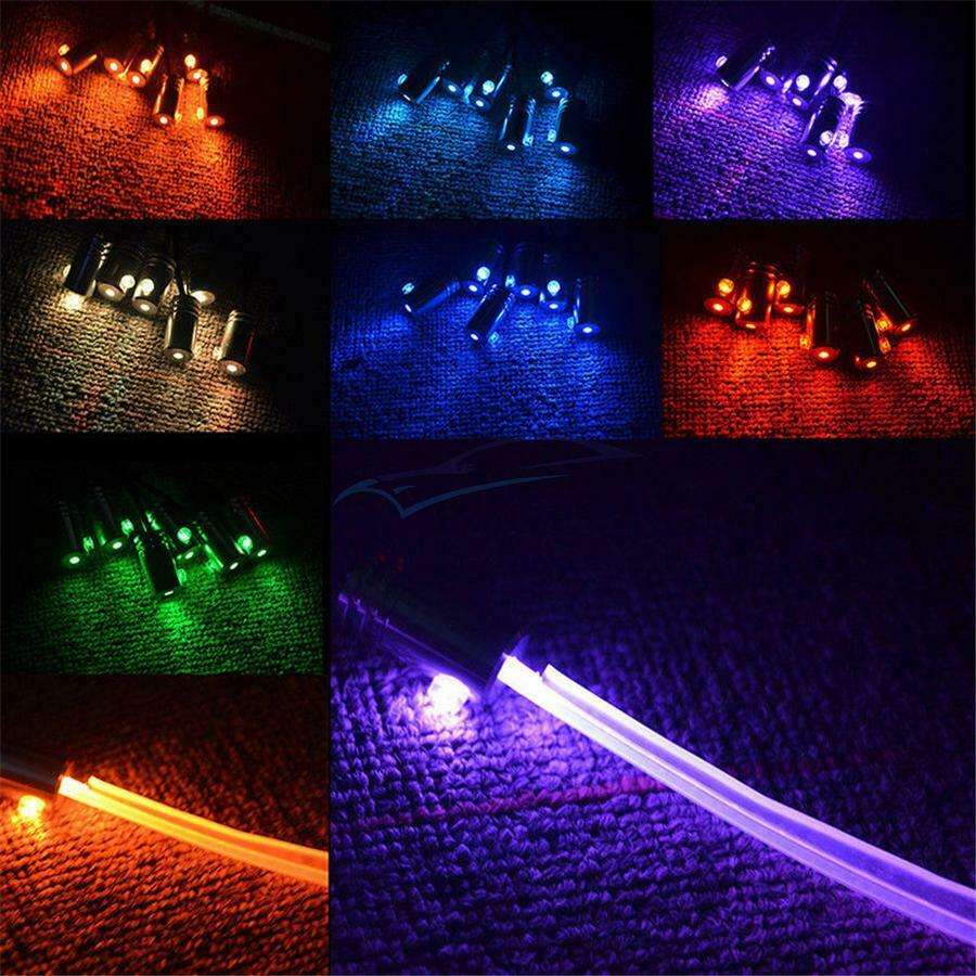 10PCS Screwless Car Interior 64Colors LED Ambient Atmosphere Light APP Control