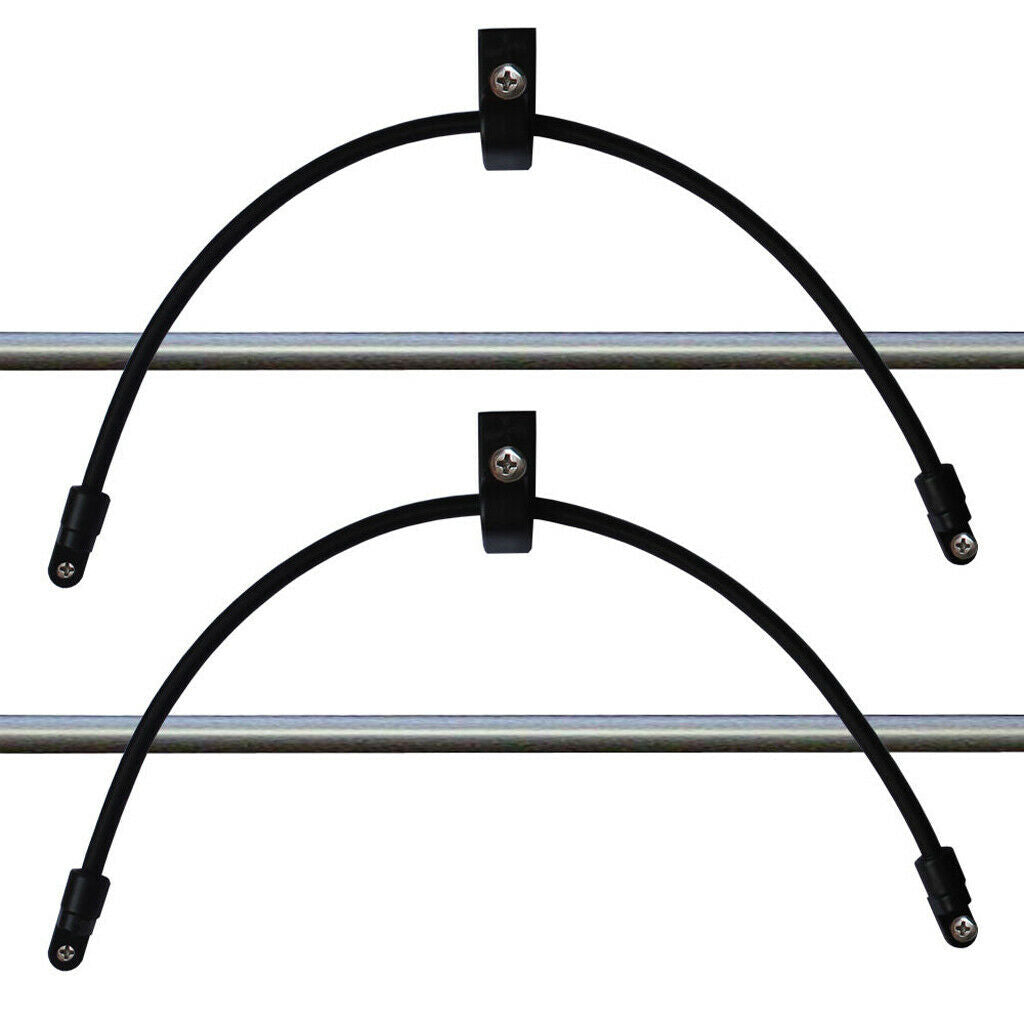 2pcs Black Kayak Paddle Holder Keeper Rod holder Bungee Cord
