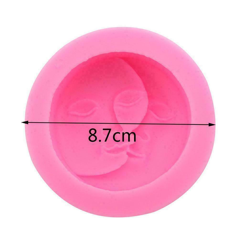 DIY Silicone Sun Moon Face Candle Soap Mold Craft Molds Mould Handmade SALE X1C1