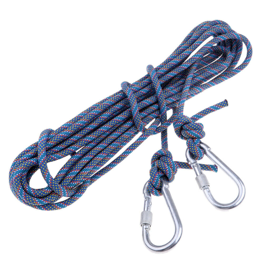 Outdoor Climbing Rope Escape Rope Climbing Equipment Parachute Rope Blue