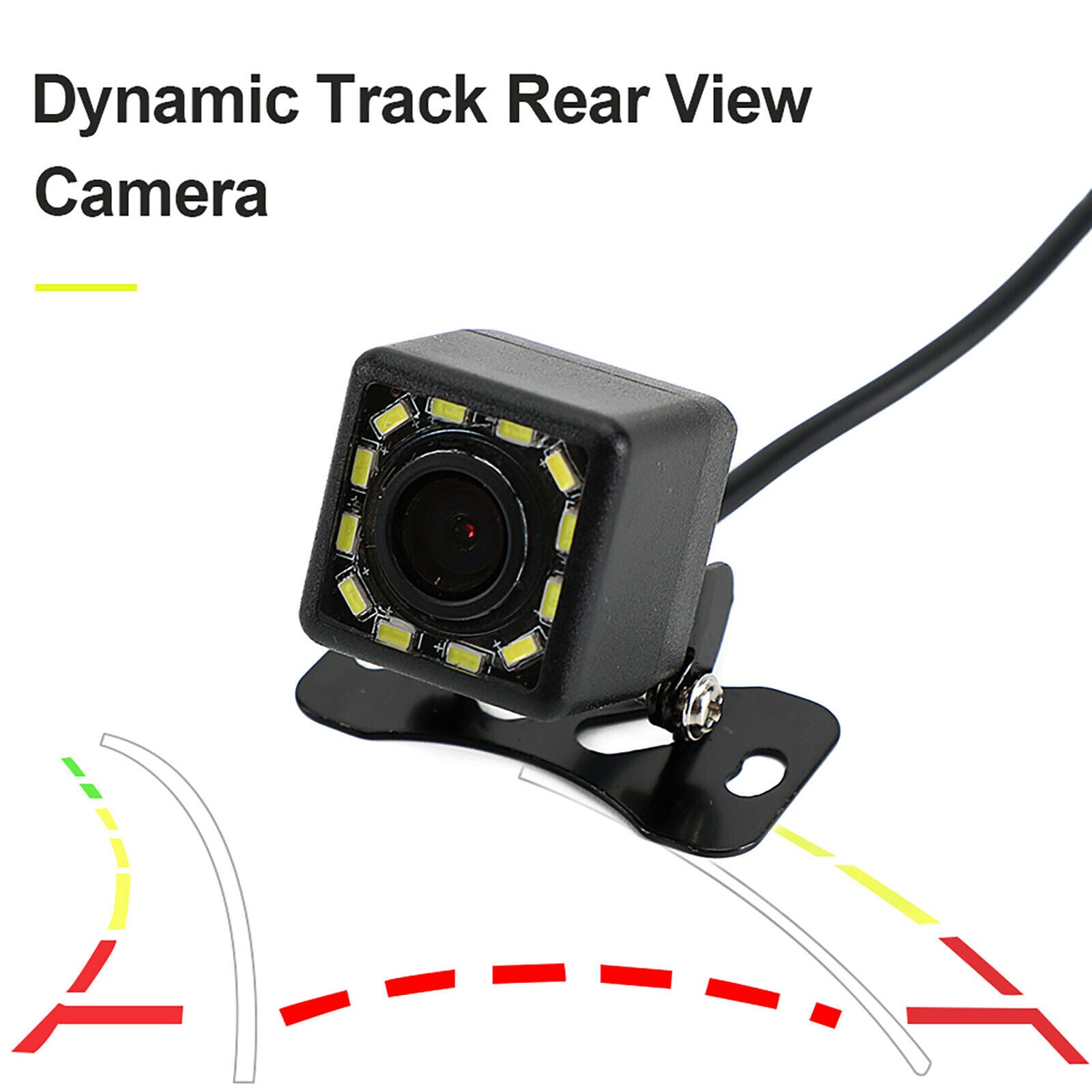 Dynamic Trajectory 12Led Car Rear View Reverse Backup Parking Camera Night View